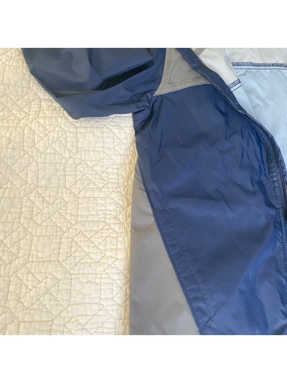 Hooded Rain Jacket S 8 Columbia Glennaker Blue Gray Omni-Shield Rain Resistant